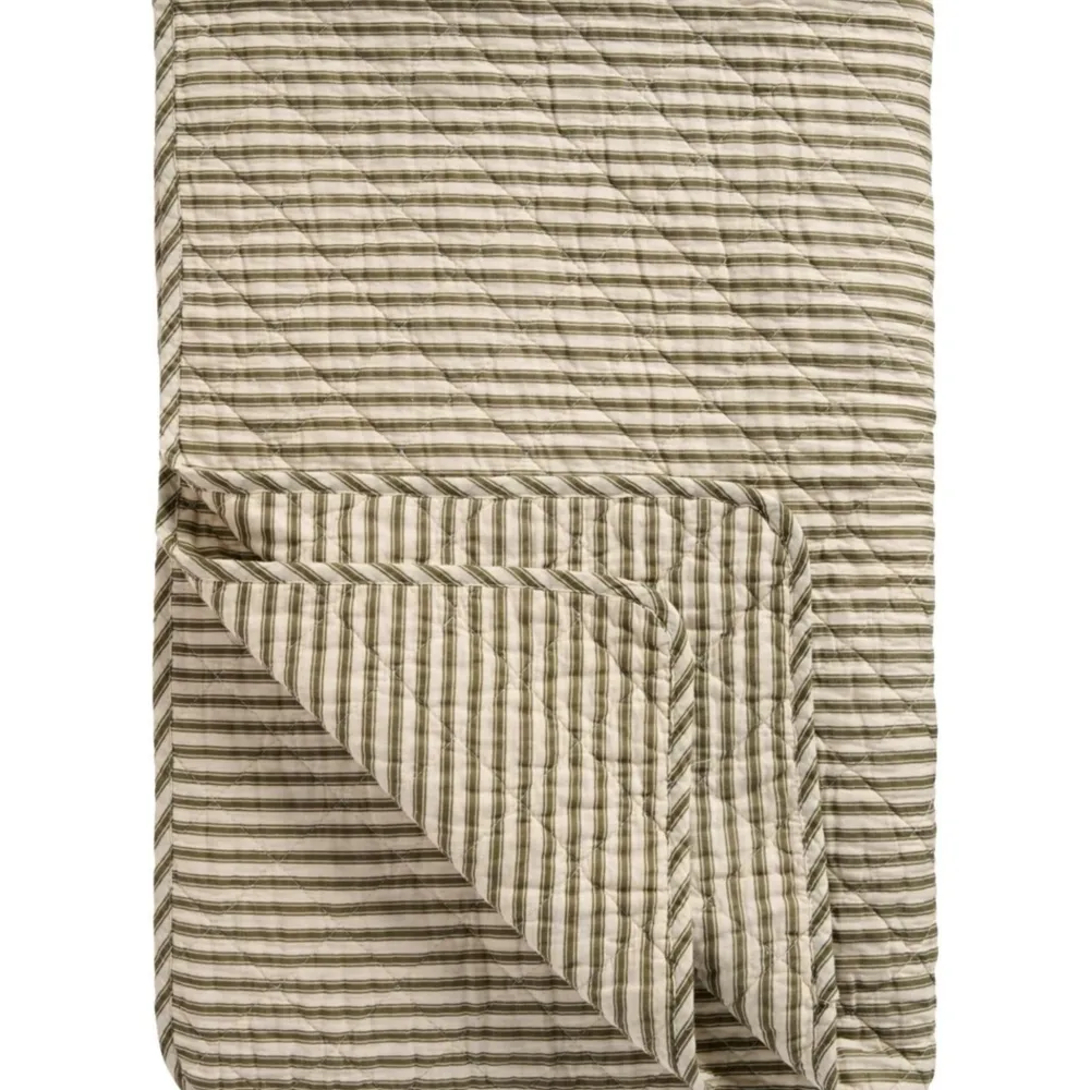 IB Laursen Quilts & Bettwäsche|Decken & Plaids-Quilt aus Baumwolle mit Streifen