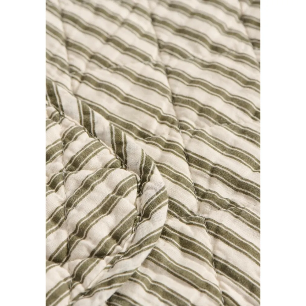 IB Laursen Quilts & Bettwäsche|Decken & Plaids-Quilt aus Baumwolle mit Streifen