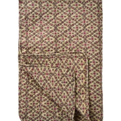 IB Laursen Decken & Plaids|Quilts & Bettwäsche-Quilt mit Himbeerfarbigem Karomuster