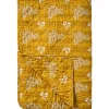 IB Laursen Quilts & Bettwäsche|Decken & Plaids-Quilt mustard mit Paisleymuster, gesteppte Decke