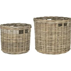 IB Laursen Körbe-Rattan Korbsatz mit Griffen