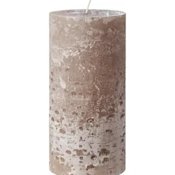 IB Laursen Weihnachtsdeko|Weihnachts- & Adventskerzen-Rustikale Stumpenkerze mit Textur
