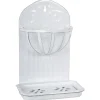 IB Laursen Seifenspender & Zahnputzbecher-Seifenschale mit Korb Emaille