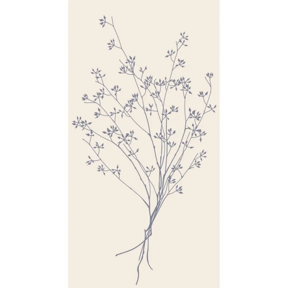 IB Laursen Servietten & Serviettenhalter|Geschirr & Tischdeko Skandinavisch-Serviette mit Blumensilhouette 16 Stck