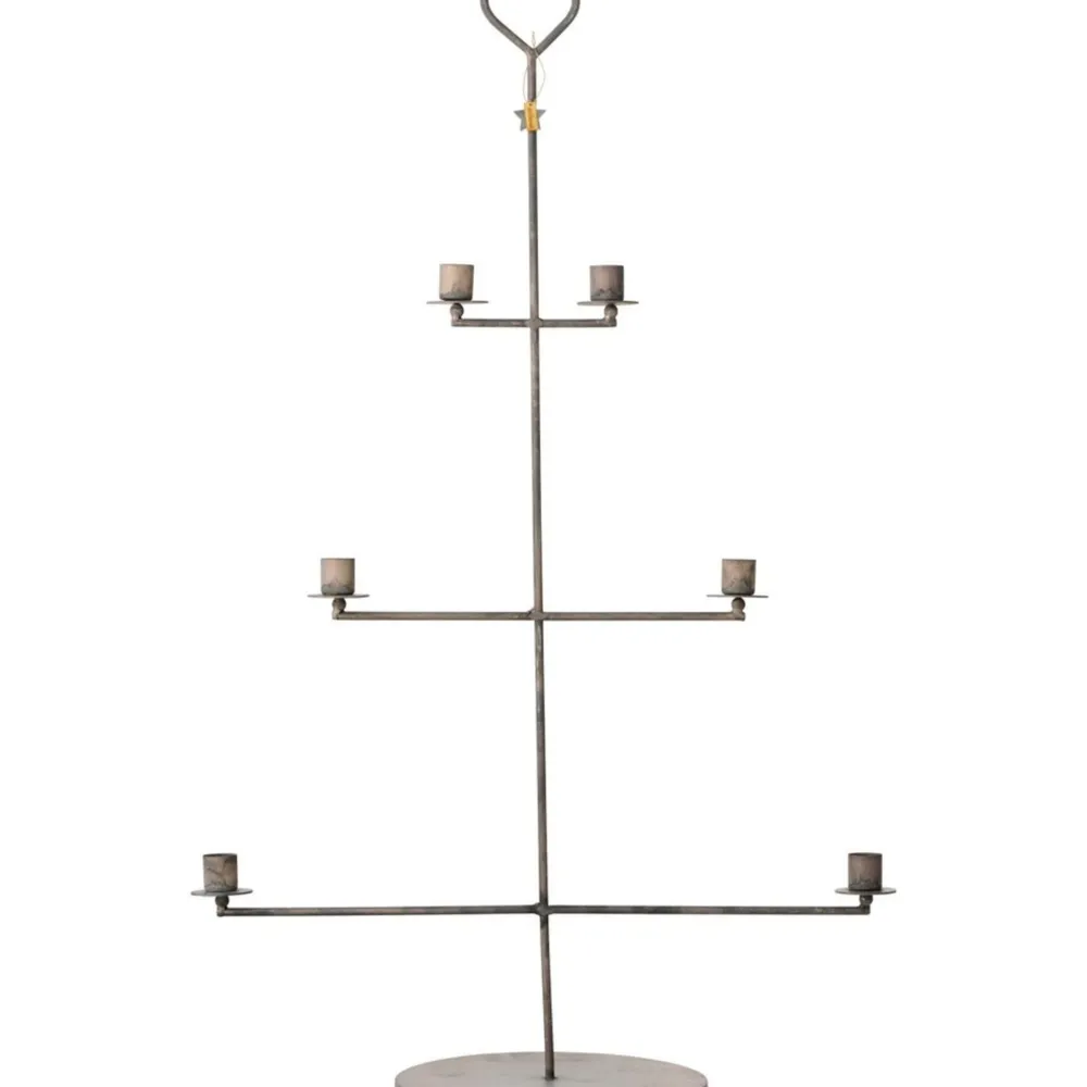 IB Laursen Weihnachtsdeko-Stabkerzenhalter für 6 x 2,2 cm Kerzen Stillenat