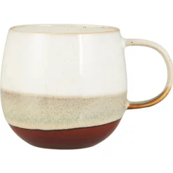 IB Laursen Geschirr & Tischdeko Skandinavisch|Becher, Tassen & Cups-Steingut Tasse Agneta mit Muster