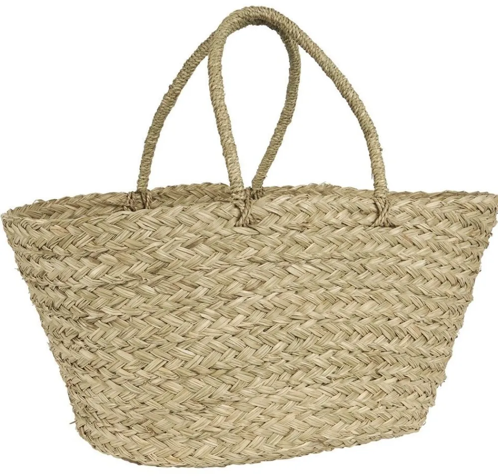 IB Laursen Taschen-Strandtasche Seegras konisch