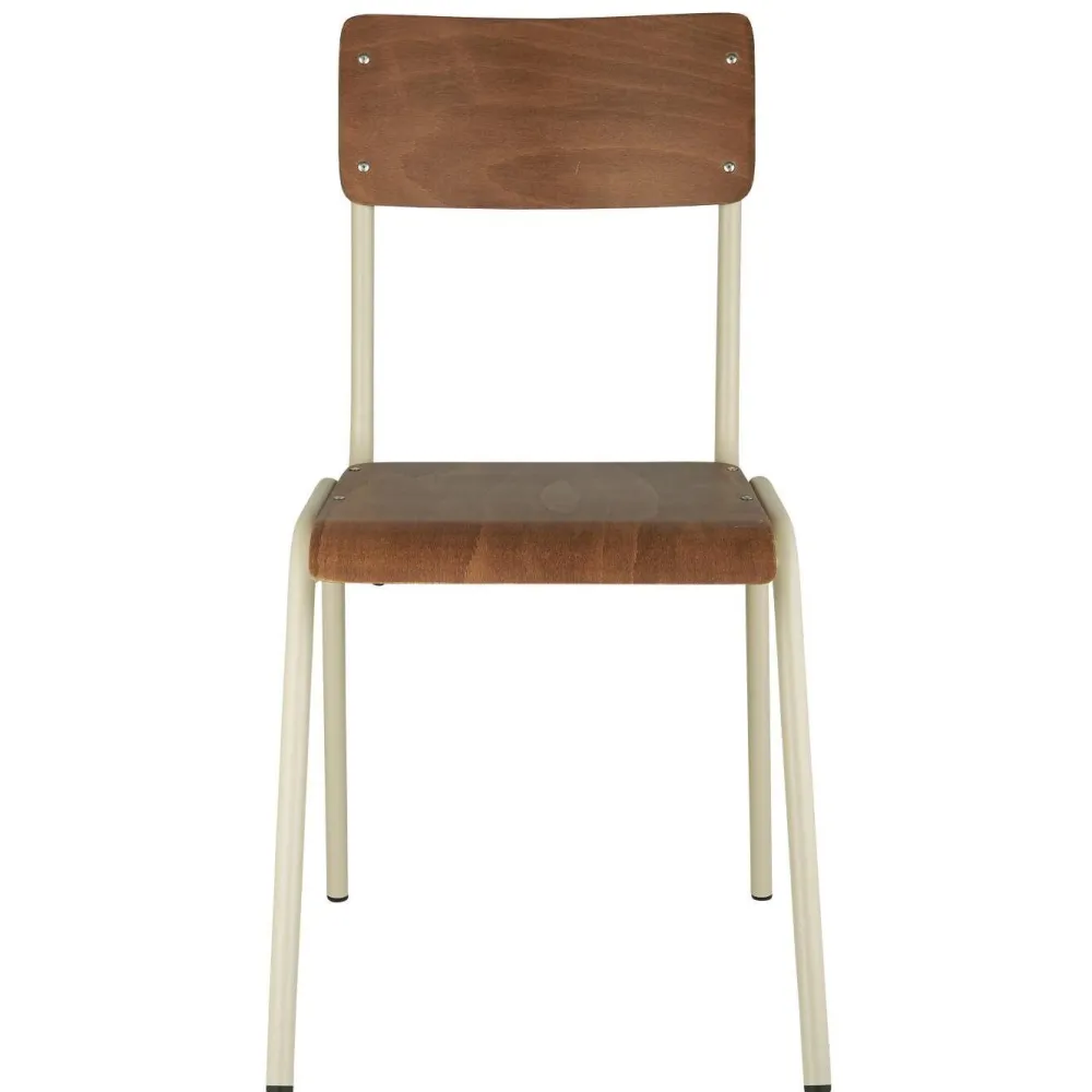 IB Laursen Stühle-Stuhl aus Holz und Metall