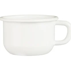 IB Laursen Geschirr & Tischdeko Skandinavisch|Becher, Tassen & Cups-Tasse Emaille flach