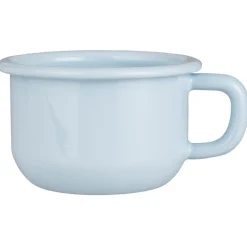 IB Laursen Geschirr & Tischdeko Skandinavisch|Becher, Tassen & Cups-Tasse Emaille flach