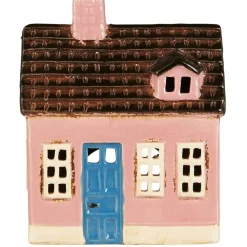 IB Laursen Lichthäuser, Keramik-Häuschen-Teelicht Haus aus Keramik My Home Town rosa