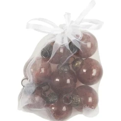 IB Laursen Weihnachtsdeko-Tüte mit 8 Weihnachtskugeln mini