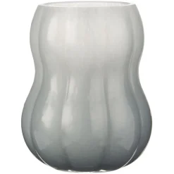 IB Laursen Vasen-Vase mit Rillen Veneto durchgefärbtes Glas
