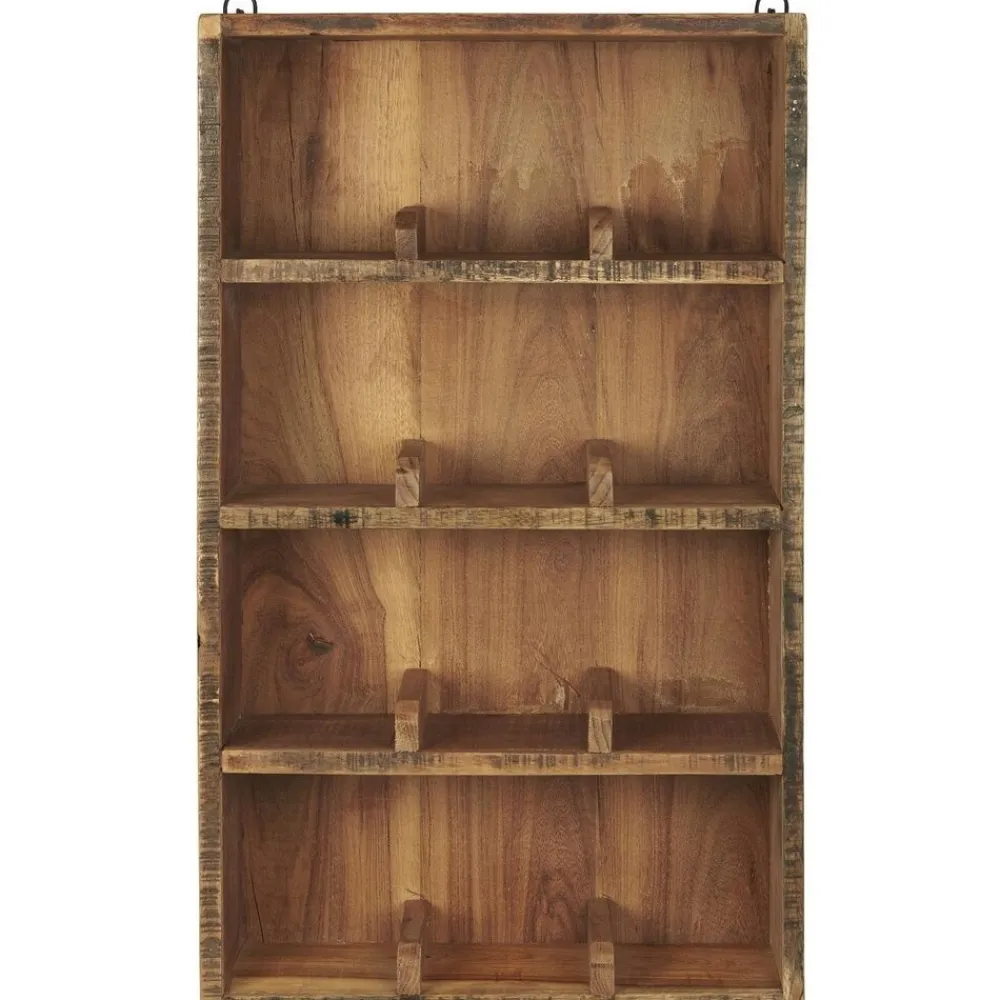 IB Laursen Ib Laursen Unika|Wandregale-Wandregal aus Holz mit 4 Ablagen und Fachteilern UNIKA