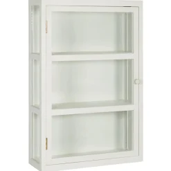 IB Laursen Schränke-Wandschrank Gilleleje mit 3 Ablagen und 3 Glasseiten