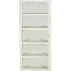 IB Laursen Schränke-Wandschrank Gilleleje mit 5 Ablagen und 3 Glasseiten
