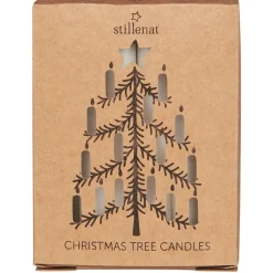 IB Laursen Weihnachtsdeko|Weihnachts- & Adventskerzen-Weihnachtsbaum Kerzen, Schachtel, 12er