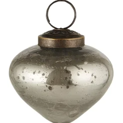 Ib Laursen Weihnachtsdeko-Weihnachtskugel bubbled Glas zwiebelförmig