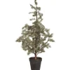 IB Laursen Weihnachtsdeko|Kunstblumen & Kunstpflanzen-Zederbaum im Topf