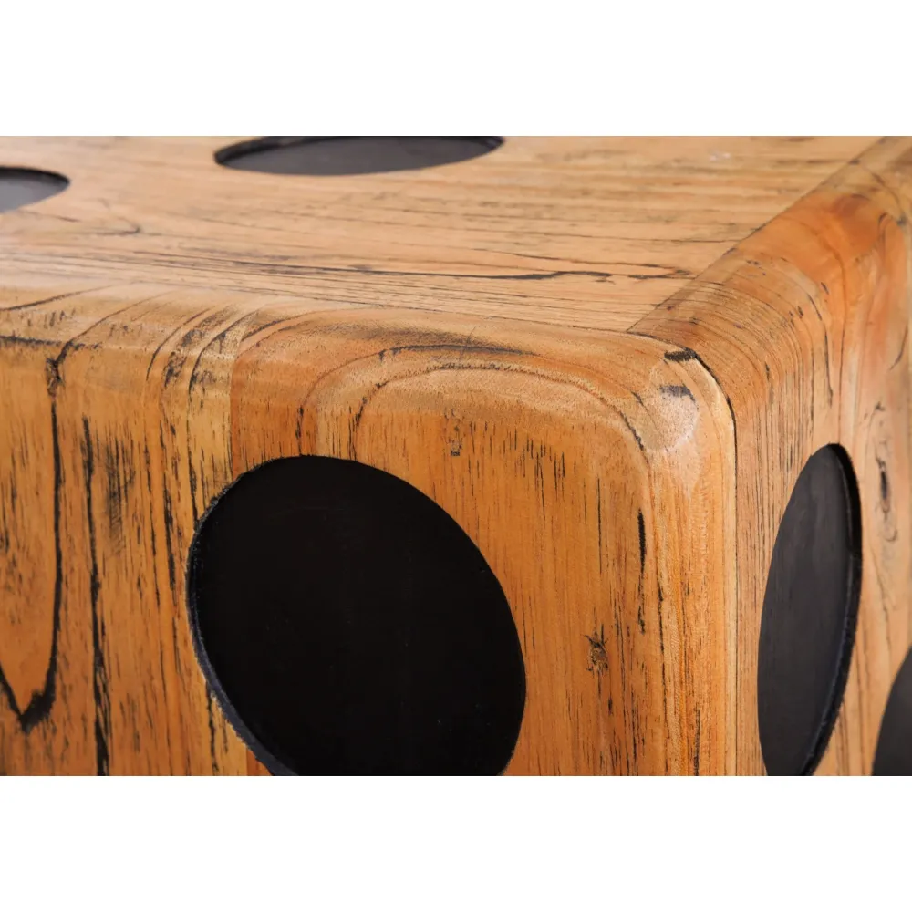 Invicta Beistelltische & Couchtische|Hocker & Poufs-Beistelltisch, Hocker Cube Würfel