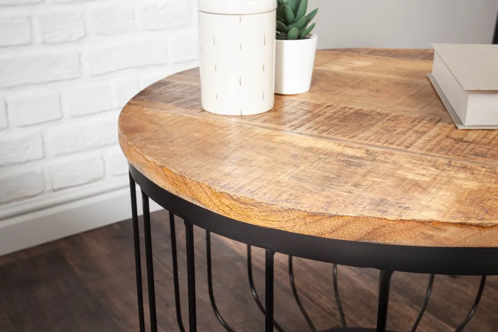 Invicta Beistelltische & Couchtische-Couchtisch Factory Loft Mango