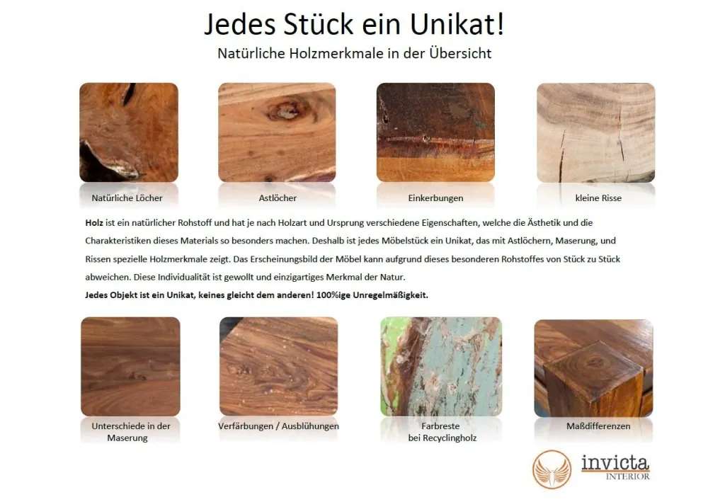 Invicta Beistelltische & Couchtische-Couchtisch Factory Loft Mango