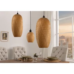 Invicta Deckenlampen-Pendelleuchte Organic Living 4 Bambus