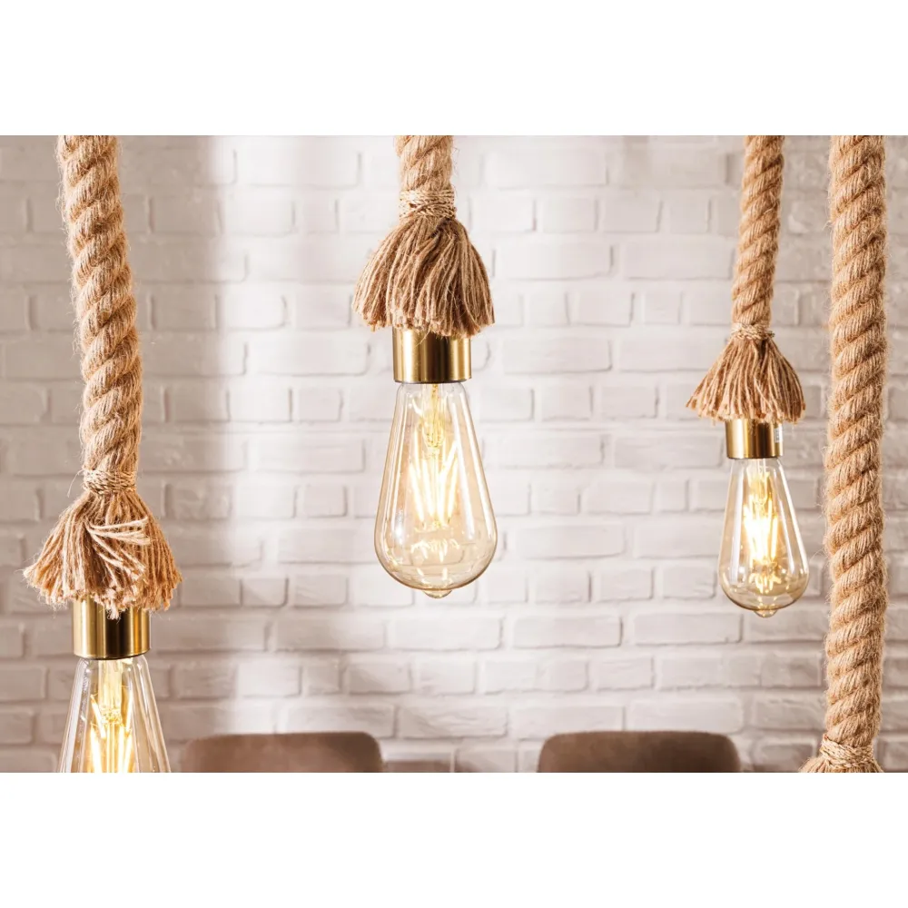 Invicta Deckenlampen-Pendelleuchte Seven Seas, recyceltes Akazienholz