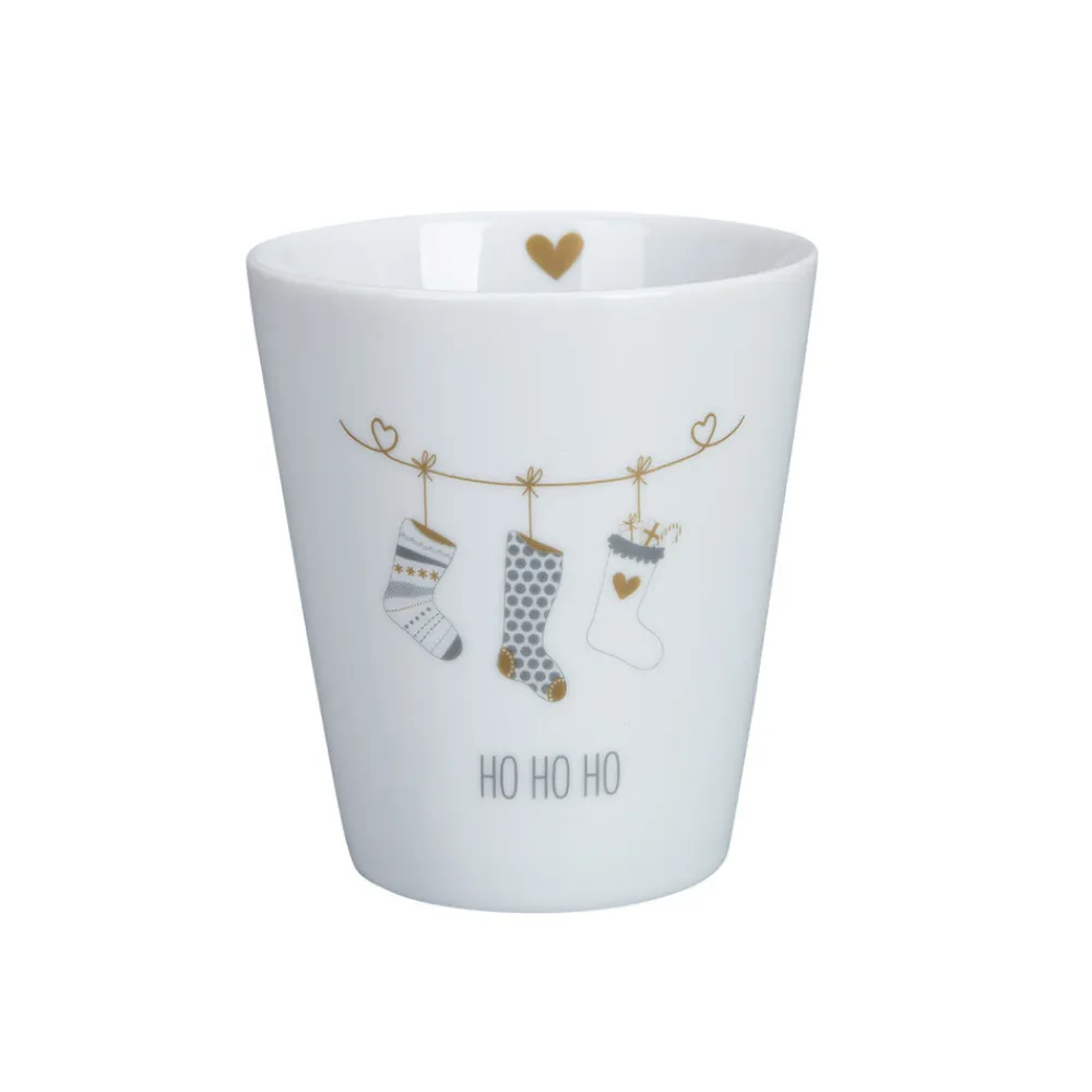 Krasilnikoff Weihnachtsdeko|Becher, Tassen & Cups-Becher Happy Mug, Ho Ho Ho