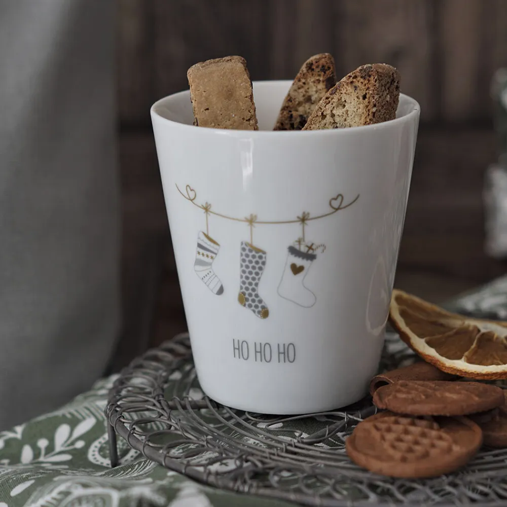 Krasilnikoff Weihnachtsdeko|Becher, Tassen & Cups-Becher Happy Mug, Ho Ho Ho