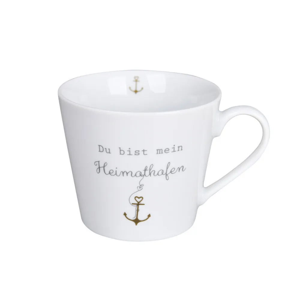 Krasilnikoff Becher, Tassen & Cups|Geschirr & Tischdeko Skandinavisch-Cup, Du bist mein Heimathafen