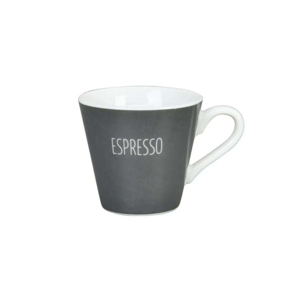 Krasilnikoff Becher, Tassen & Cups|Geschirr & Tischdeko Skandinavisch-Espresso Tasse mit Espresso Aufschrift