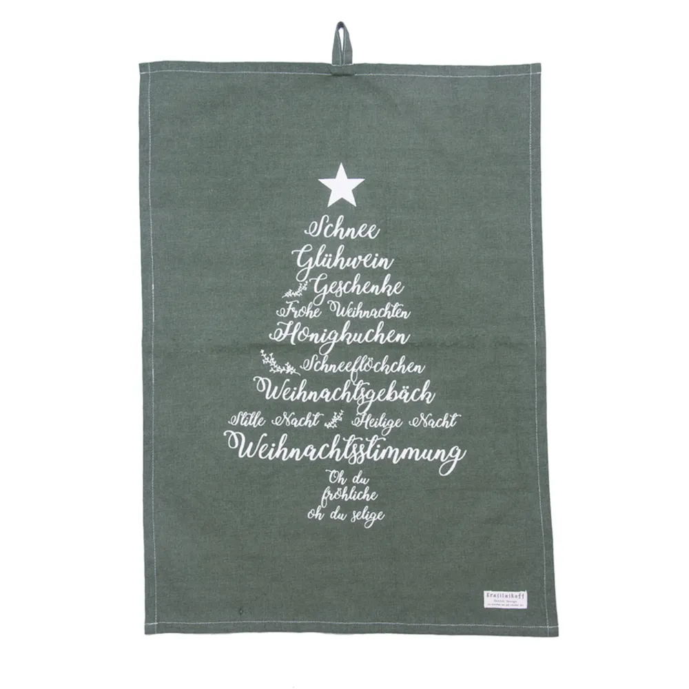 Krasilnikoff Weihnachtsdeko|Geschirrtücher-Geschirrhandtuch Christmas Words