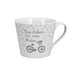 Krasilnikoff Becher, Tassen & Cups|Geschirr & Tischdeko Skandinavisch-Happy Cup, Das Leben ist eine Reise