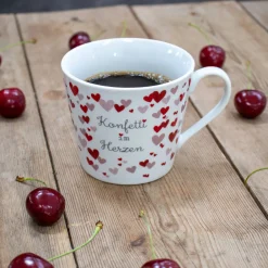 Krasilnikoff Becher, Tassen & Cups|Geschirr & Tischdeko Skandinavisch-Happy Cup Konfetti im Herzen
