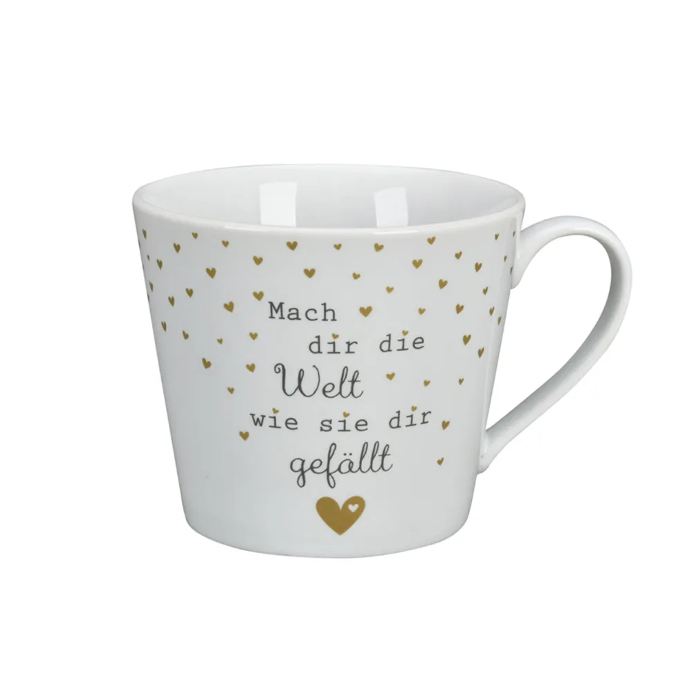 Krasilnikoff Becher, Tassen & Cups|Geschirr & Tischdeko Skandinavisch-Happy Cup, Mach dir die Welt, wie sie dir gefällt