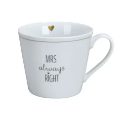 Krasilnikoff Becher, Tassen & Cups|Geschirr & Tischdeko Skandinavisch-Happy Cup Mrs Always Right