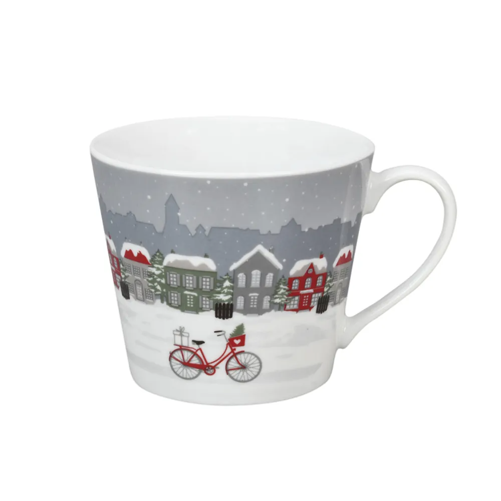 Krasilnikoff Becher, Tassen & Cups|Geschirr & Tischdeko Skandinavisch-Happy Cup, Riding in the City Bike