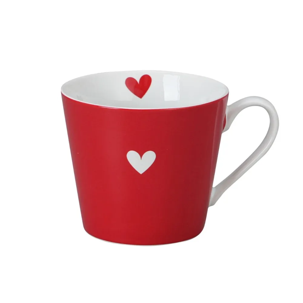 Krasilnikoff Becher, Tassen & Cups|Geschirr & Tischdeko Skandinavisch-Happy Cup Tasse Colorful Heart