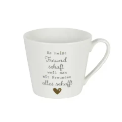 Krasilnikoff Becher, Tassen & Cups|Geschirr & Tischdeko Skandinavisch-Happy Cup Tasse Freundschaft
