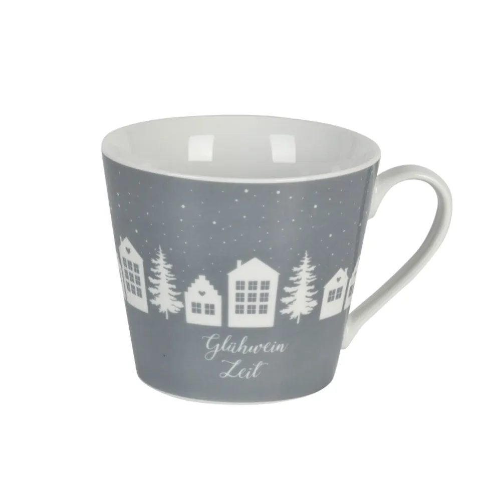 Krasilnikoff Becher, Tassen & Cups|Geschirr & Tischdeko Skandinavisch-Happy Cup Tasse, Glühwein Zeit