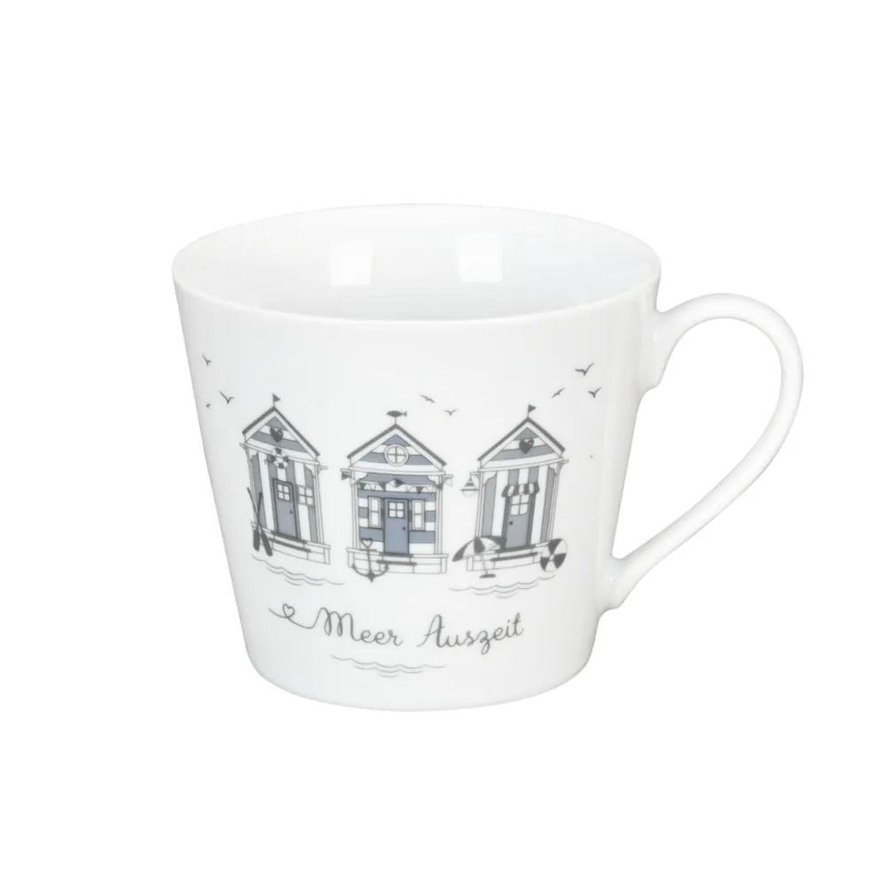 Krasilnikoff Becher, Tassen & Cups|Geschirr & Tischdeko Skandinavisch-Happy Cup Tasse, Meer Auszeit