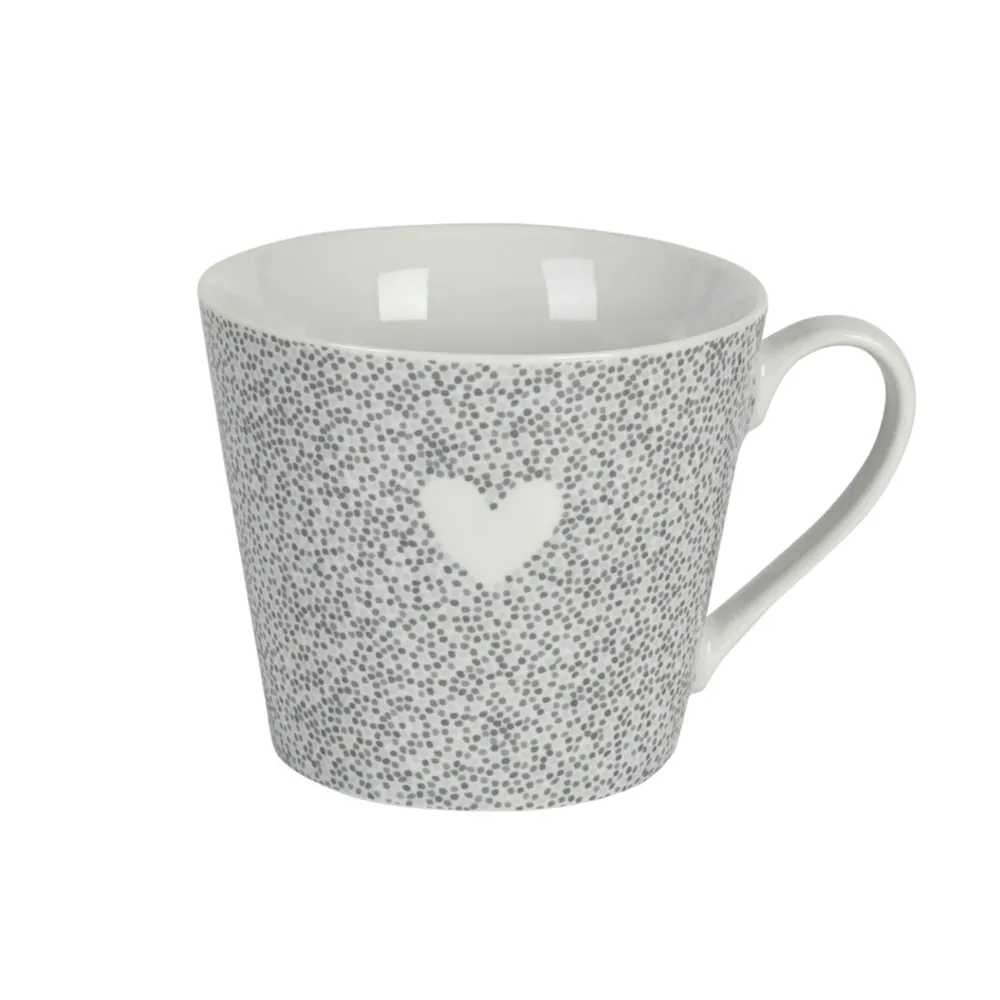 Krasilnikoff Becher, Tassen & Cups|Geschirr & Tischdeko Skandinavisch-Happy Cup, Terrazzo Heart