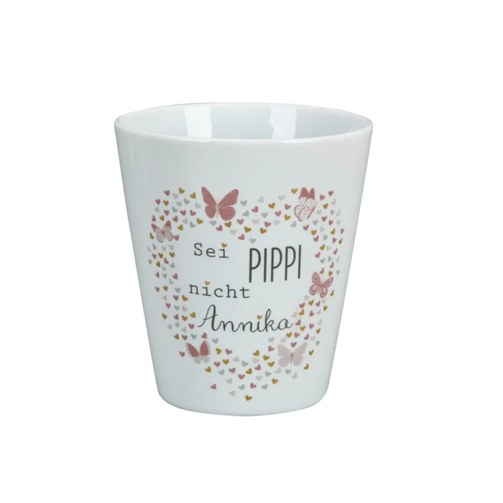 Krasilnikoff Becher, Tassen & Cups|Geschirr & Tischdeko Skandinavisch-Happy Mug Becher Sei Pippi, nicht Annika