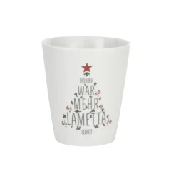 Krasilnikoff Weihnachtsdeko|Becher, Tassen & Cups-Happy Mug Becher Früher war mehr Lametta