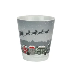 Krasilnikoff Weihnachtsdeko|Becher, Tassen & Cups-Happy Mug Becher Santa in the Sky