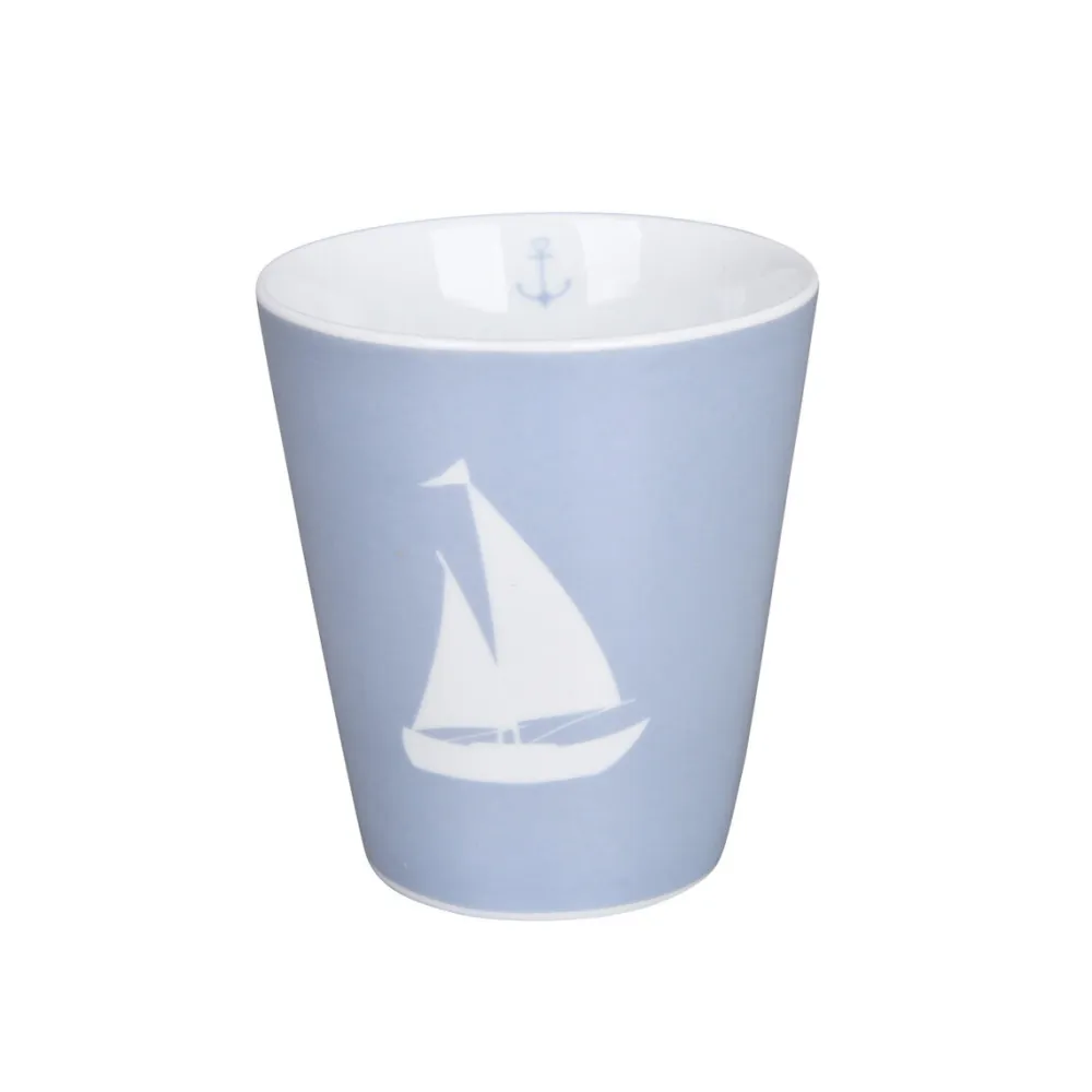 Krasilnikoff Becher, Tassen & Cups|Geschirr & Tischdeko Skandinavisch-Happy Mug Boat Silhouette