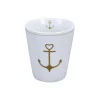 Krasilnikoff Becher, Tassen & Cups|Geschirr & Tischdeko Skandinavisch-Happy Mug Gold Anchor