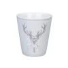 Krasilnikoff Weihnachtsdeko|Becher, Tassen & Cups-Happy Mug Hipster Deer aus Porzellan