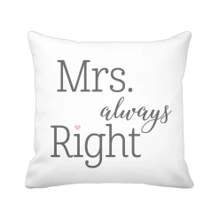 Krasilnikoff Kissen & Kissenbezüge-Kissenbezug Mrs. Always Right
